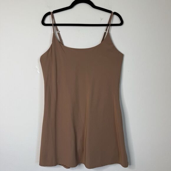 Abercrombie & Fitch Dresses & Skirts - Abercrombie & Fitch Large Tall Traveler Mini Skort Dress Brown Athletic Lounge